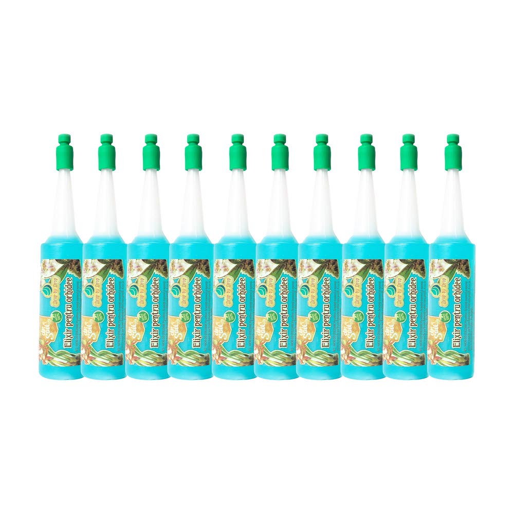 Set 10 Fiole Dr.Soil Drop-by-Drop pentru Orhidee - supliment de hranire gata de utilizare, 32ml fiola
