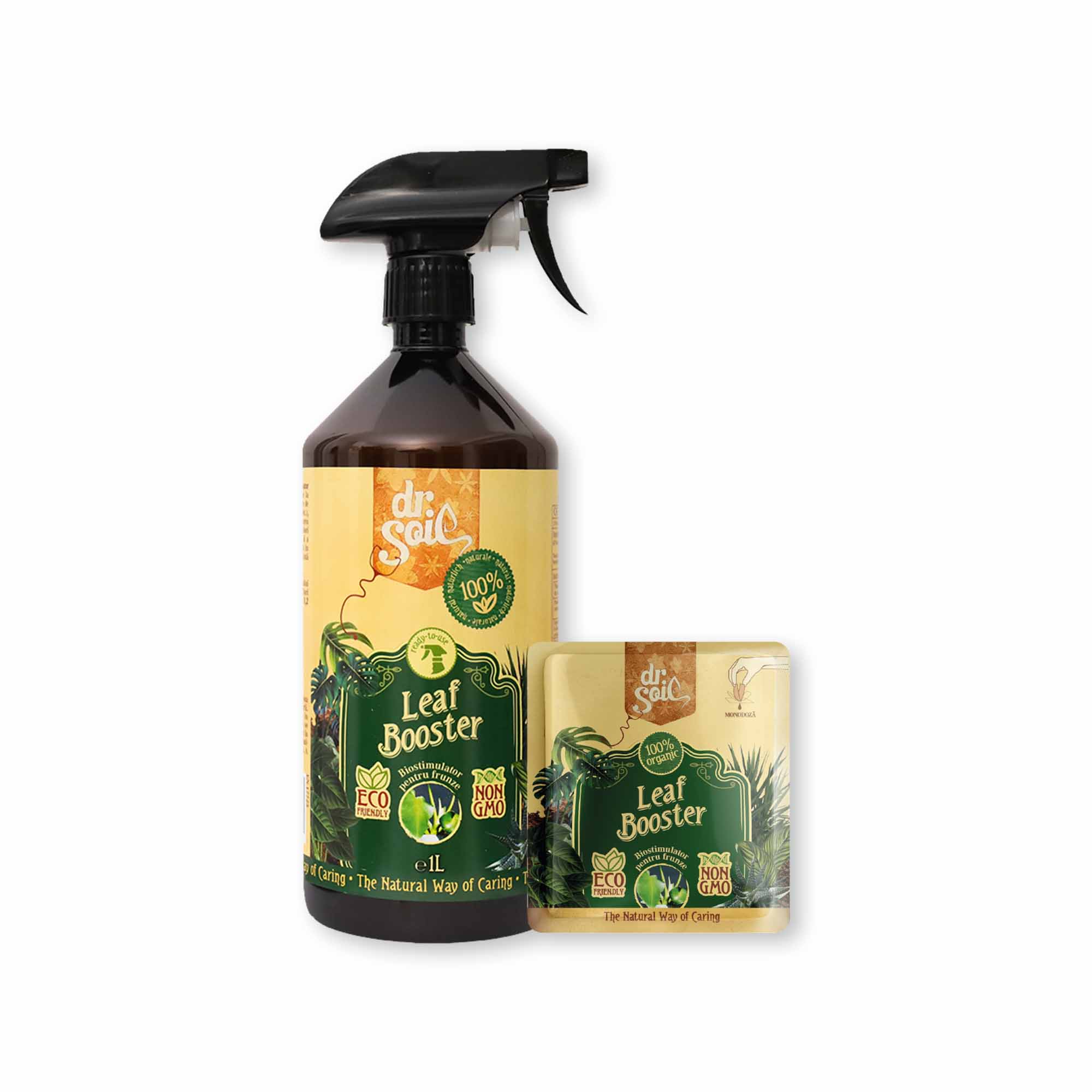 Set Dr.Soil Leaf Booster 1L + monodoza de refill