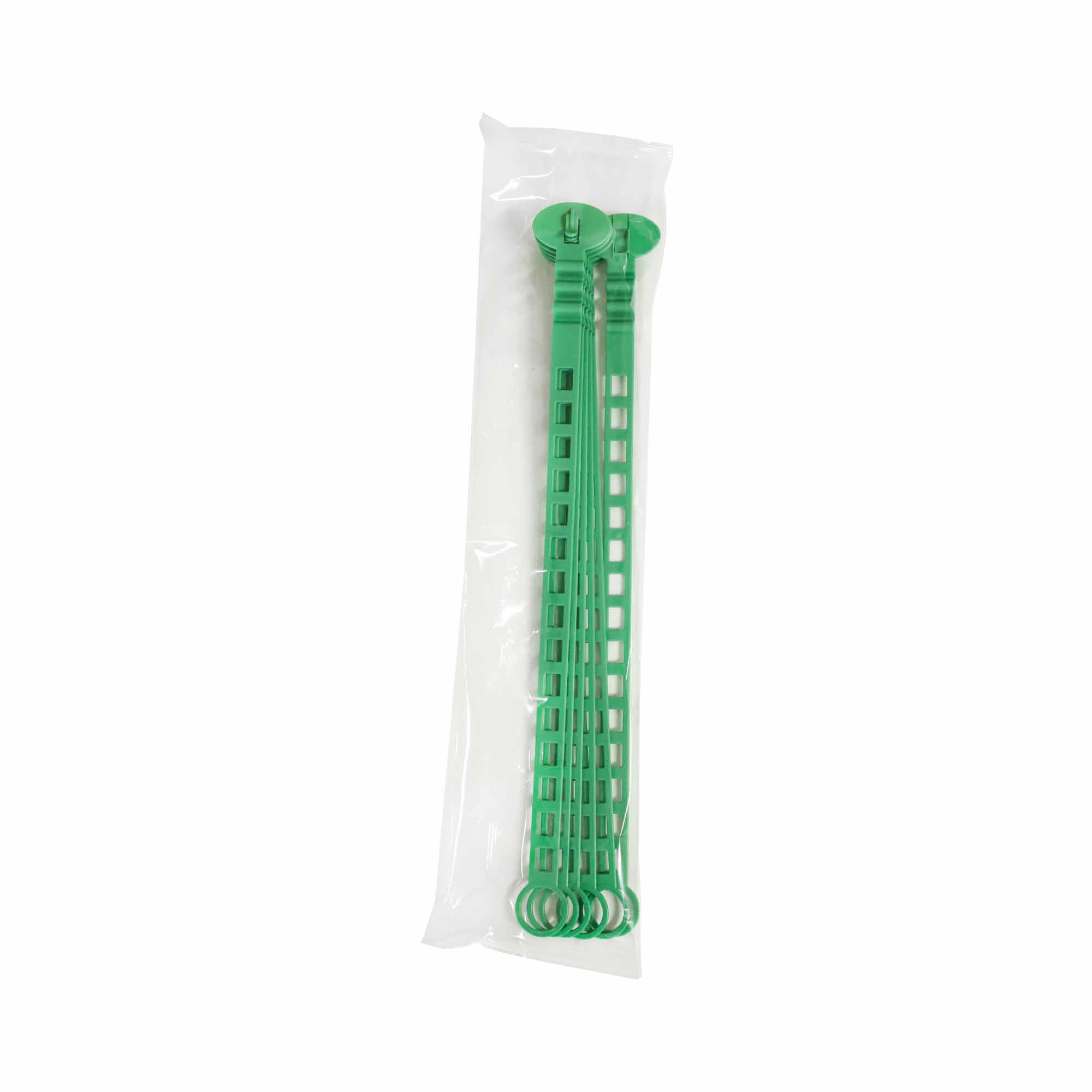 Set 6 Coliere de palisare, XL (343mm) diametru min/max de prindere 20/55mm, culoare verde