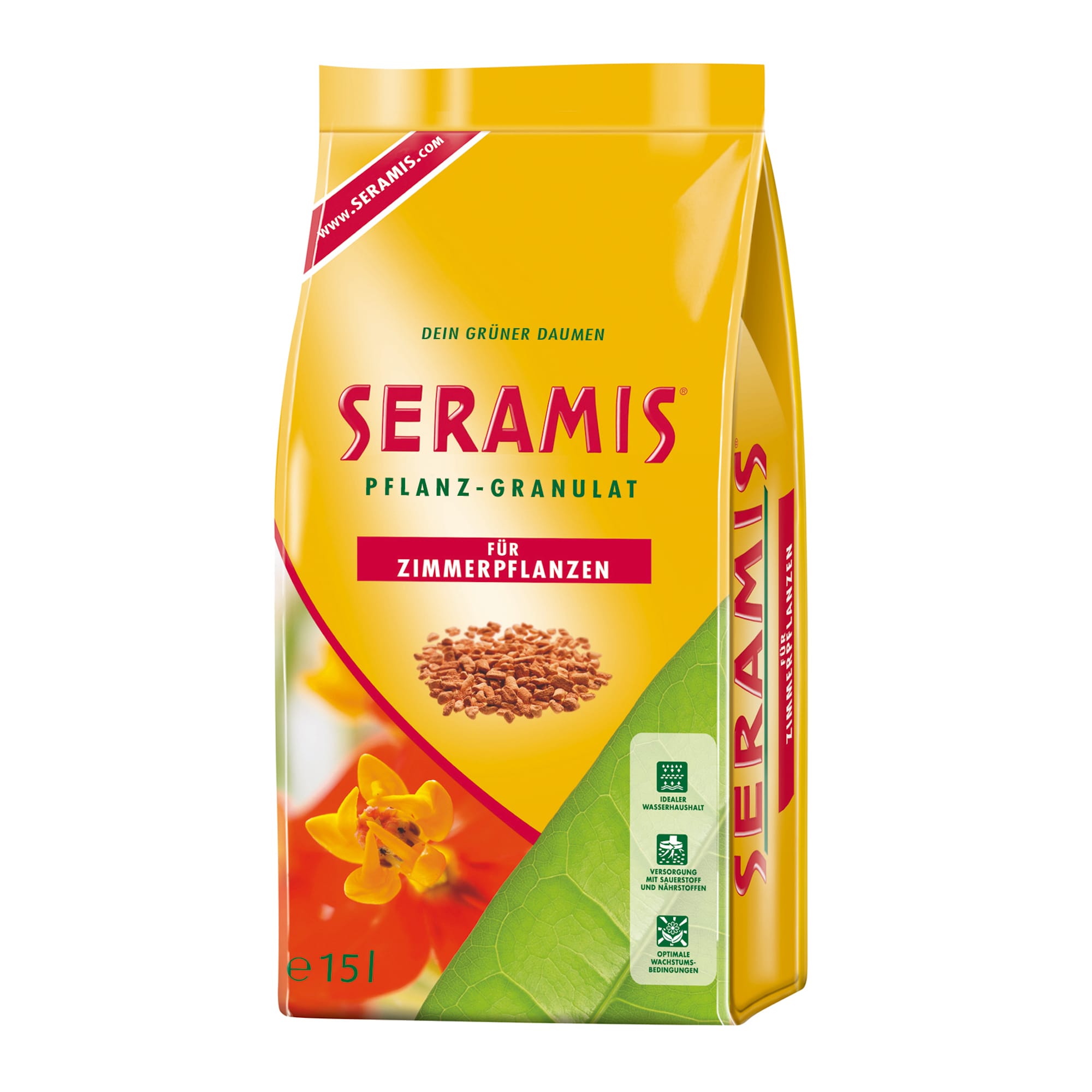 Granule ceramice Seramis pentru plante de interior la sac de 15l