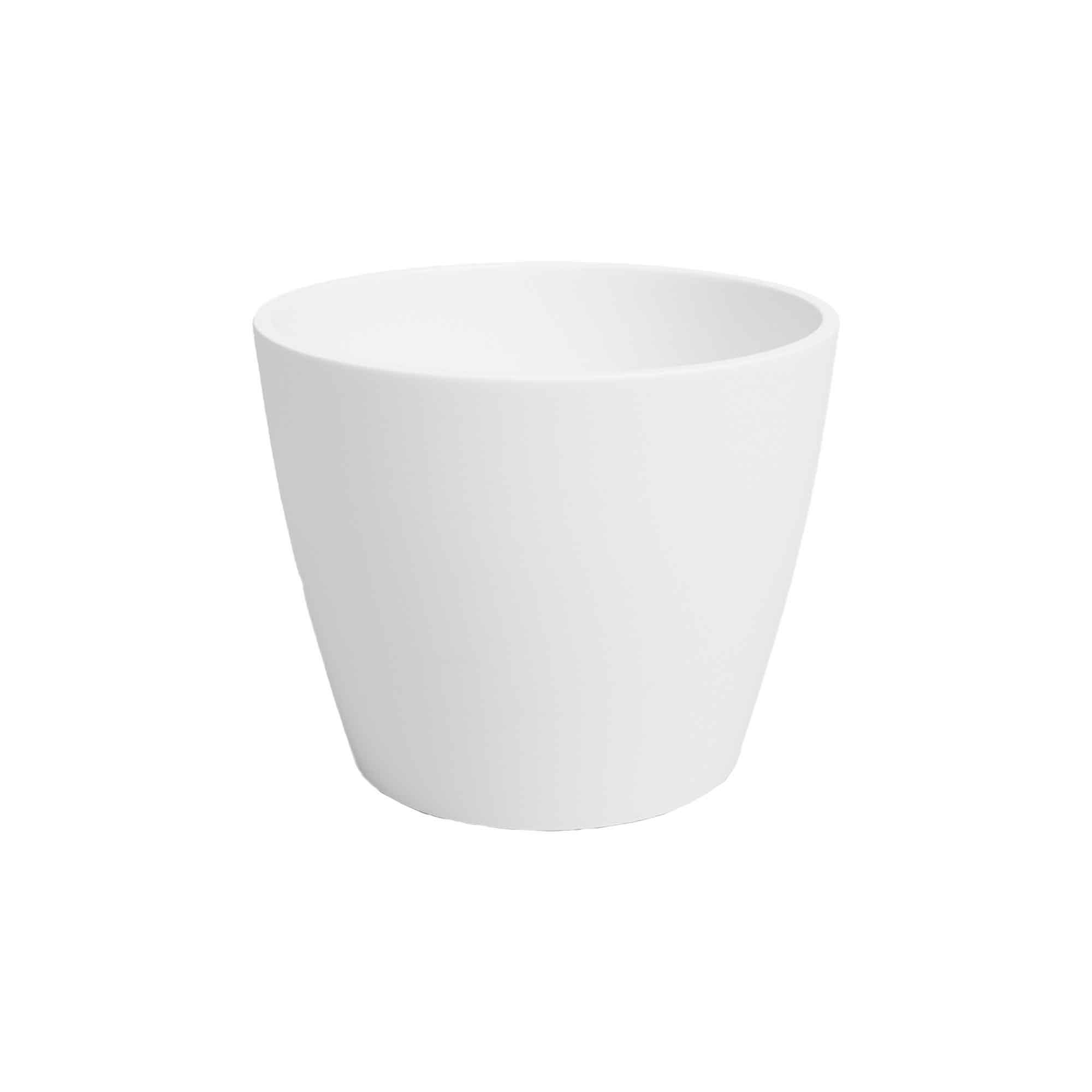 Ghiveci ceramic Nubia pentru Cactusi, cu diametrul de 10 cm, culoare alb