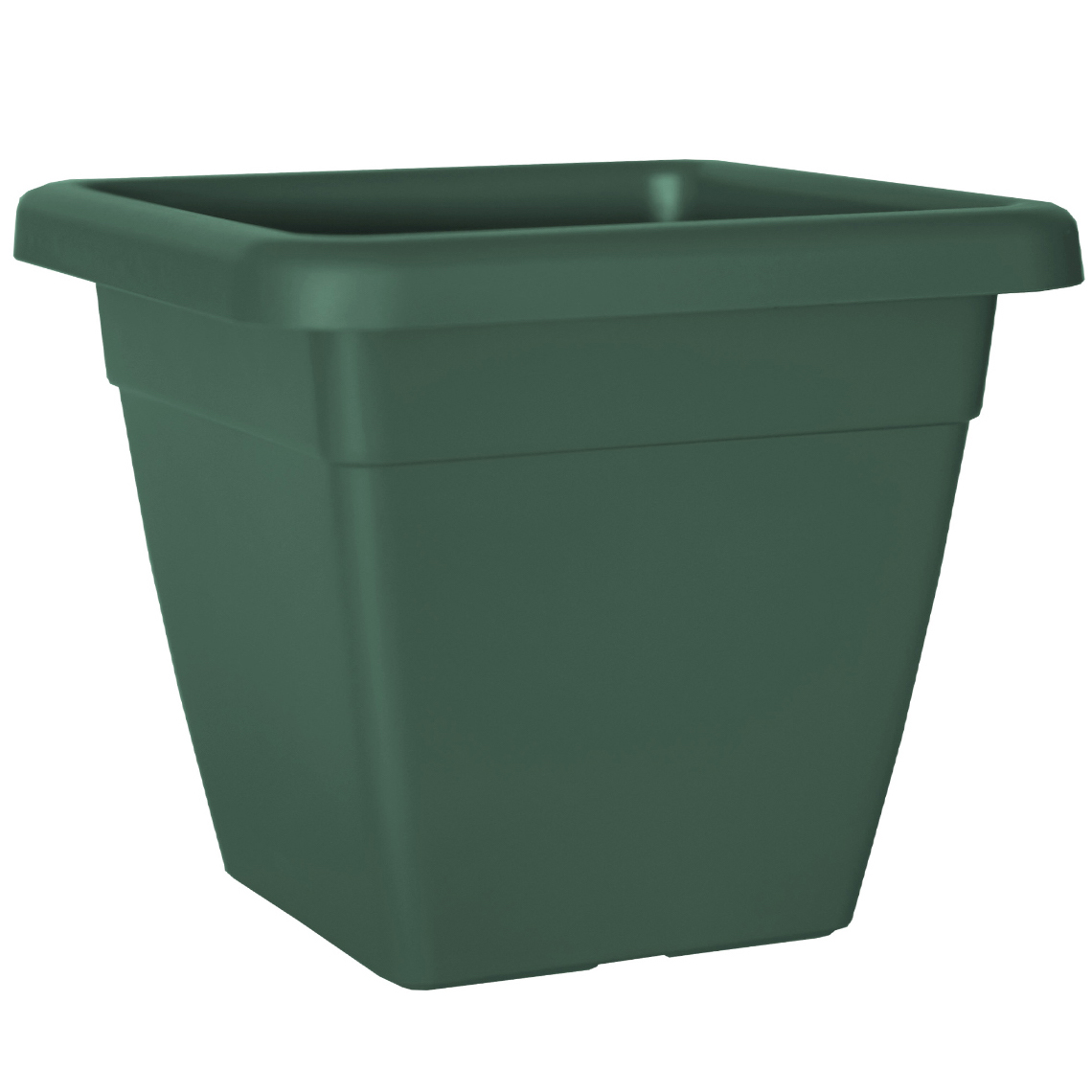 Ghiveci patrat Venezia 40cm, culoarea verde inchis