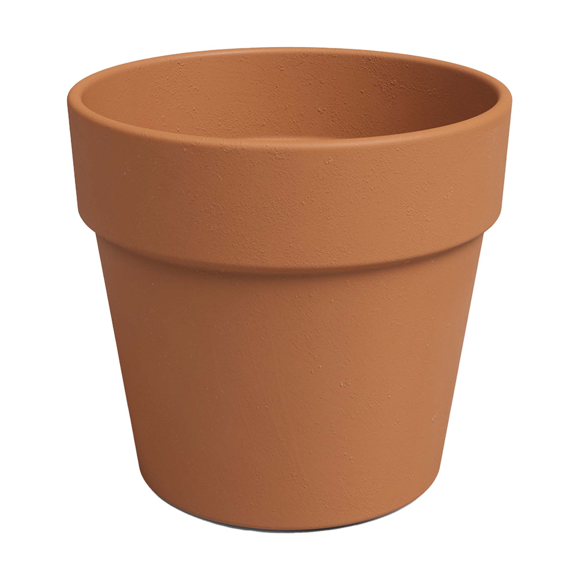 Ghiveci ceramic Amalia Wide 15cm, culoarea natural