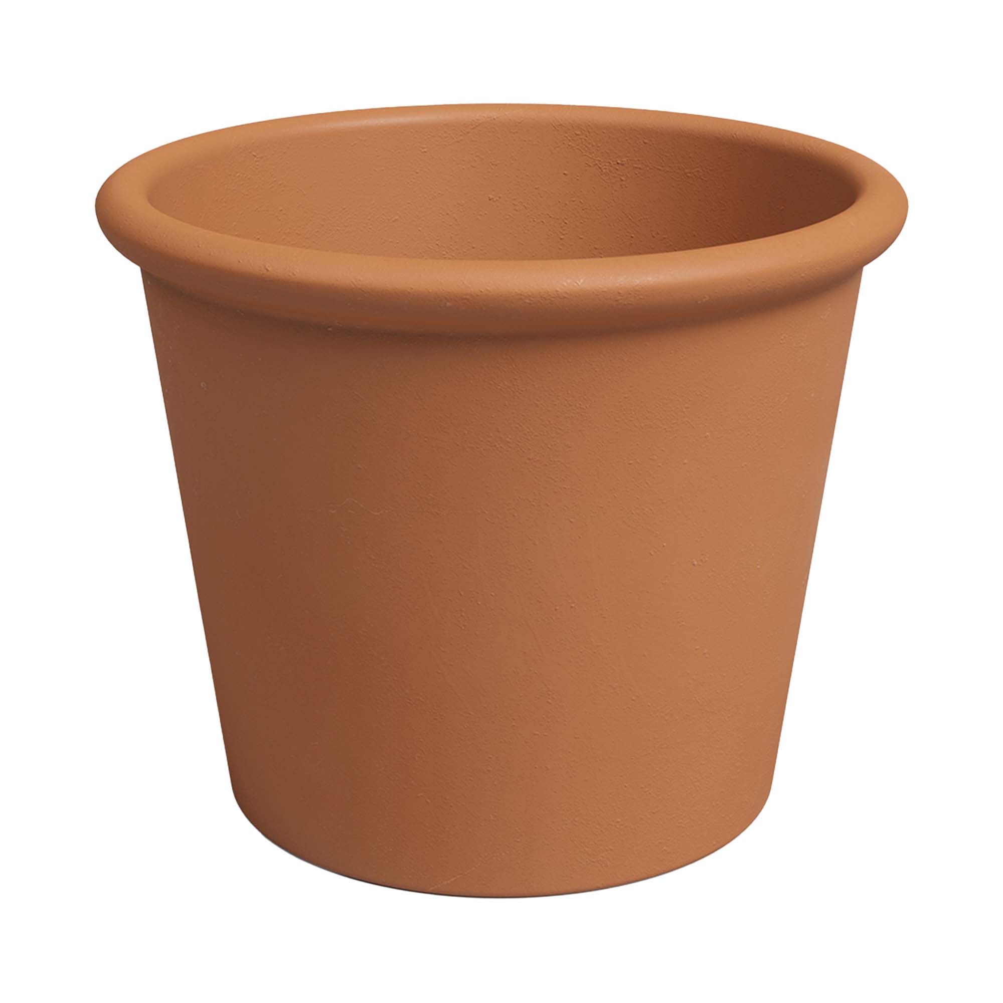 Ghiveci ceramic Saramago Cilindro 39cm, culoarea natural