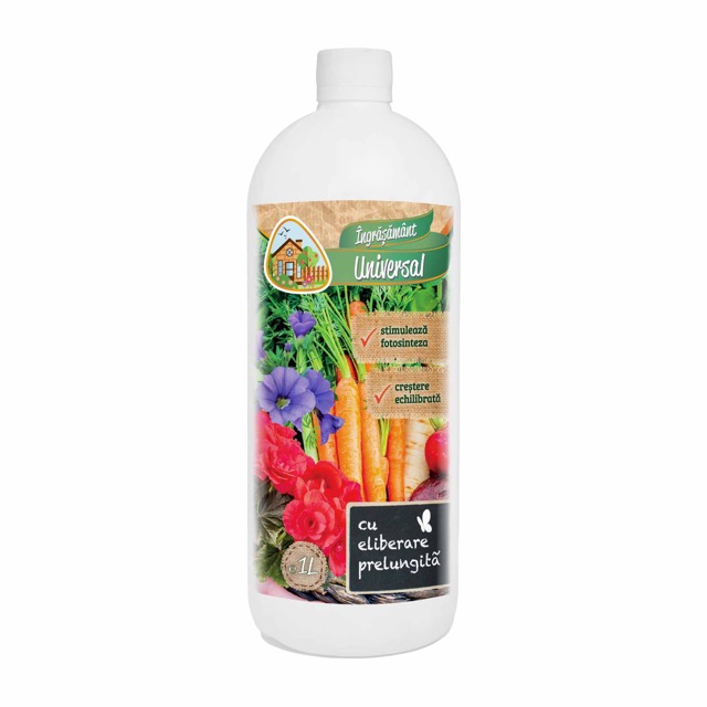 Ingrasamant universal pentru plante de exterior 1l NPK 6-6-6 + microelemente