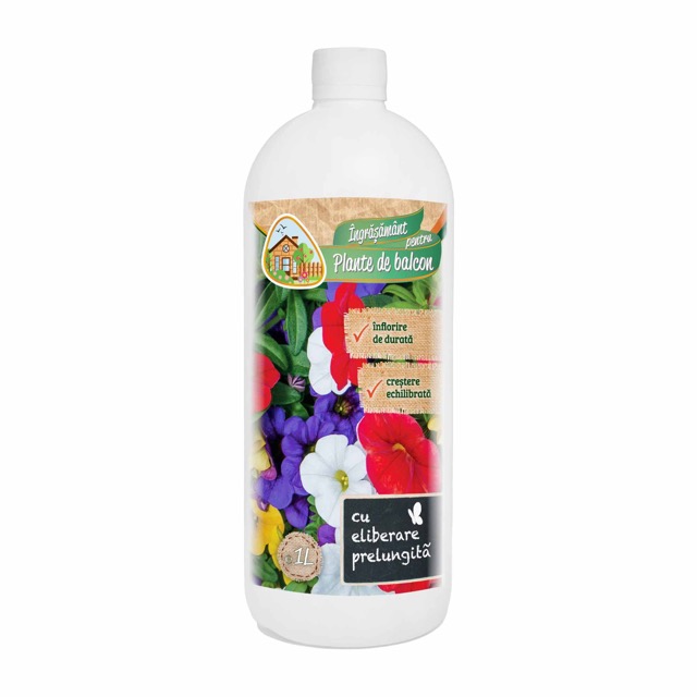 Ingrasamant pentru plante balcon 1l NPK 6-6-6 + microelemente