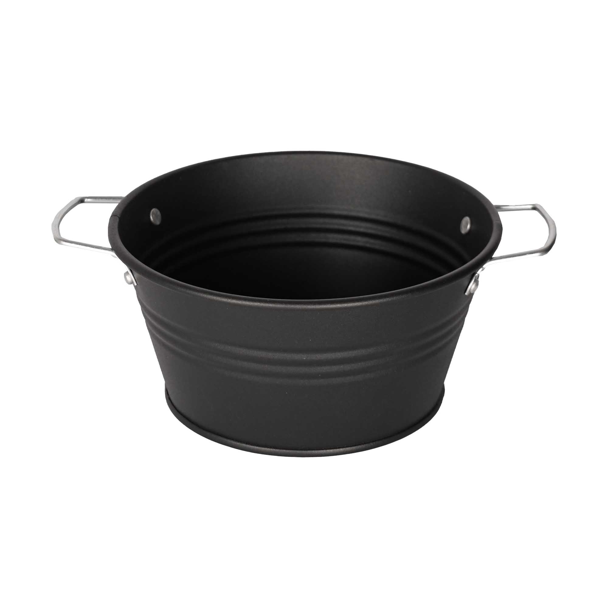Bol cu manere din metal Mary\'s Garden Supplies 21 cm, culoarea negru