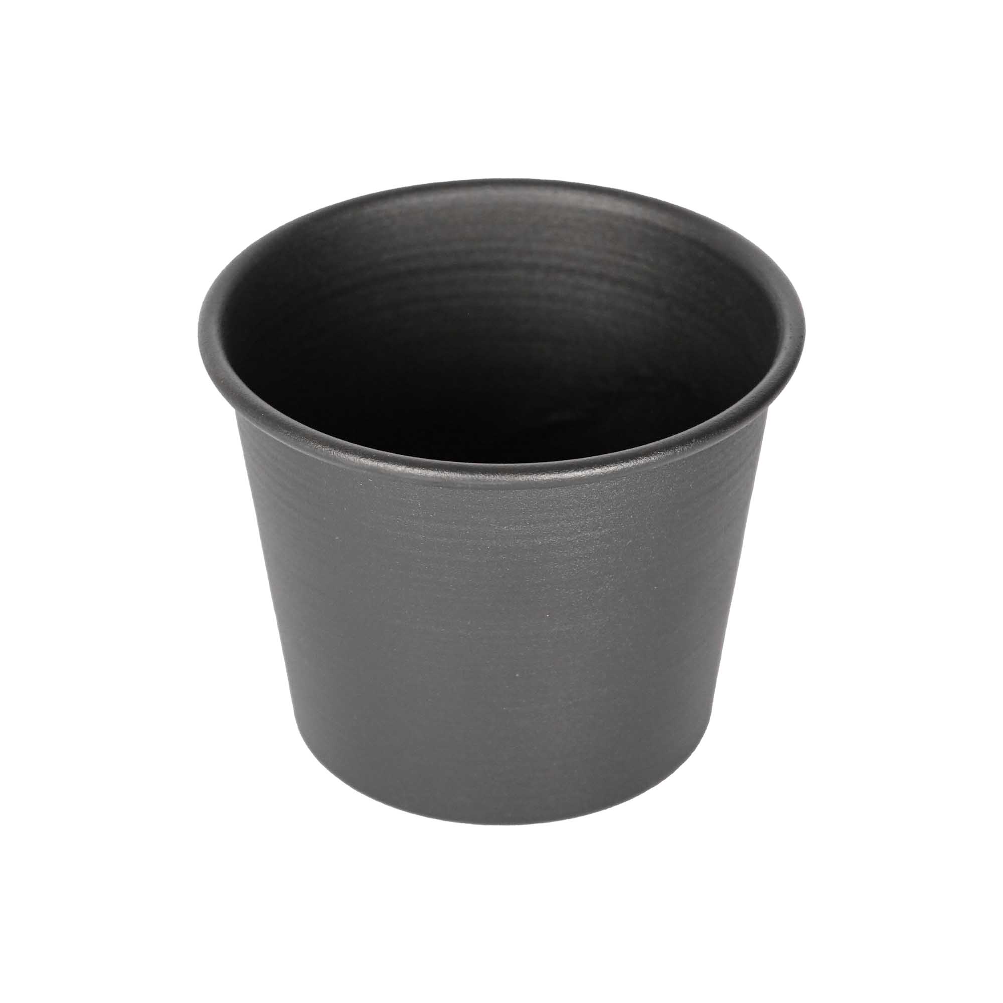 Ghiveci metalic Mary\'s Garden Supplies 7.5 cm, culoarea negru