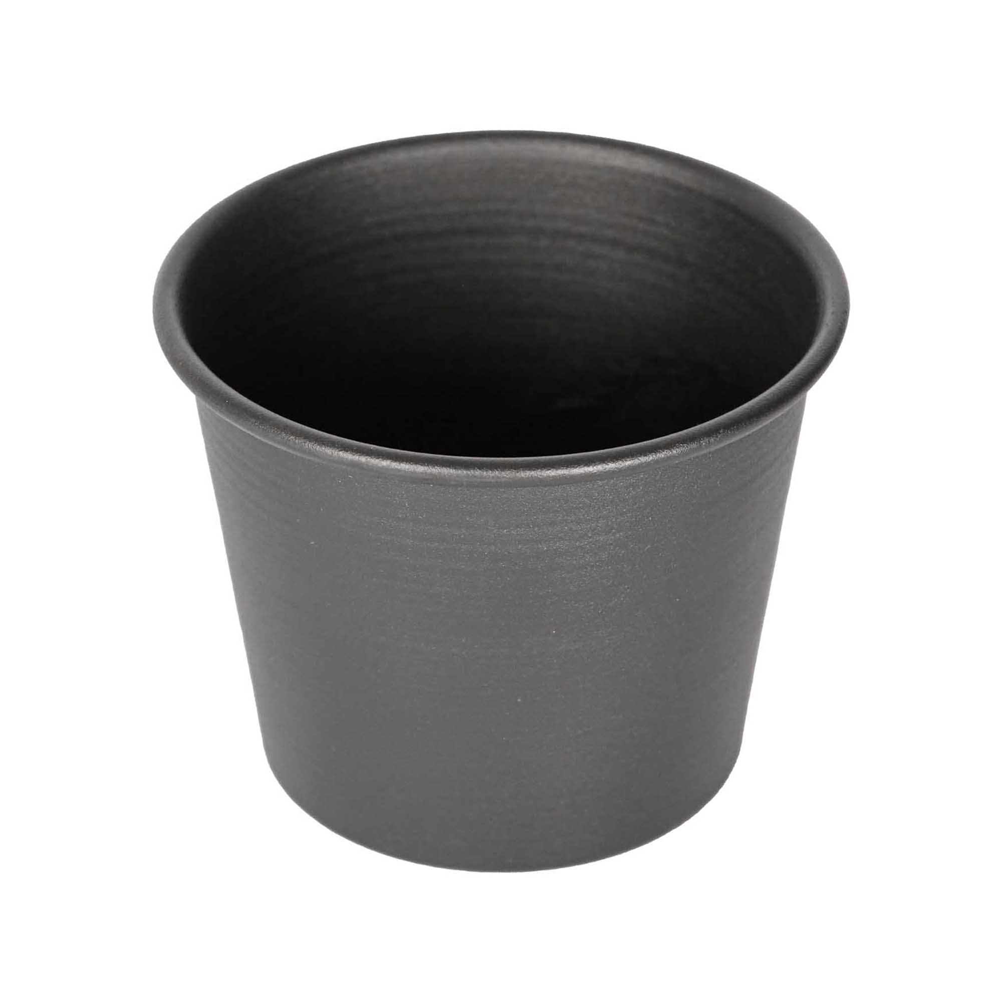 Ghiveci metalic Mary\'s Garden Supplies 13 cm, culoarea negru
