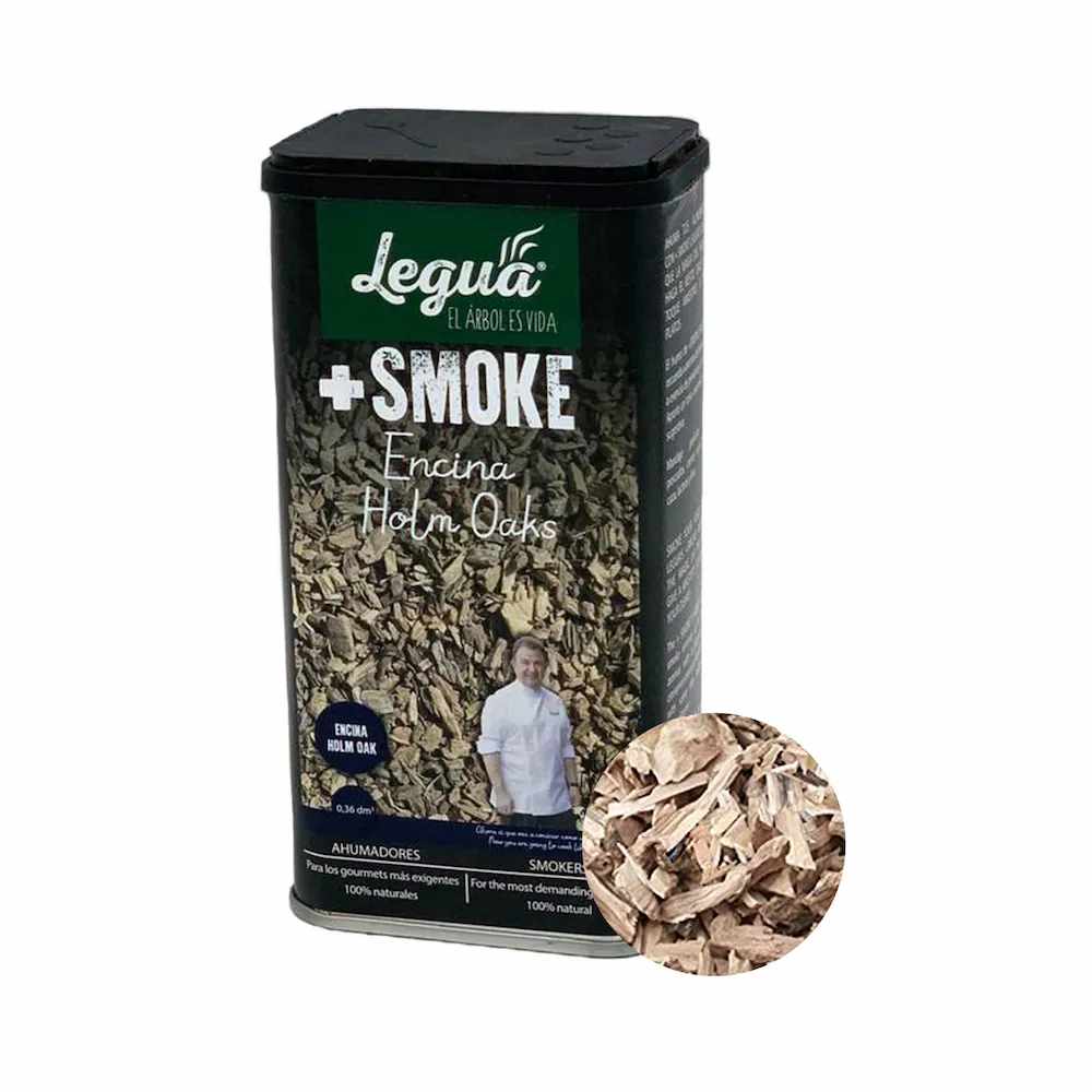 Rumegus din Stejar pentru afumat Legua +SMOKE - , la recipient de 360ml, pentru aromatizarea prin afumare a produselor lactate si foie gras