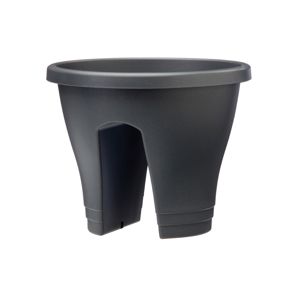 Ghiveci de balustrada corsica flower bridge 30cm, culoare anthracite