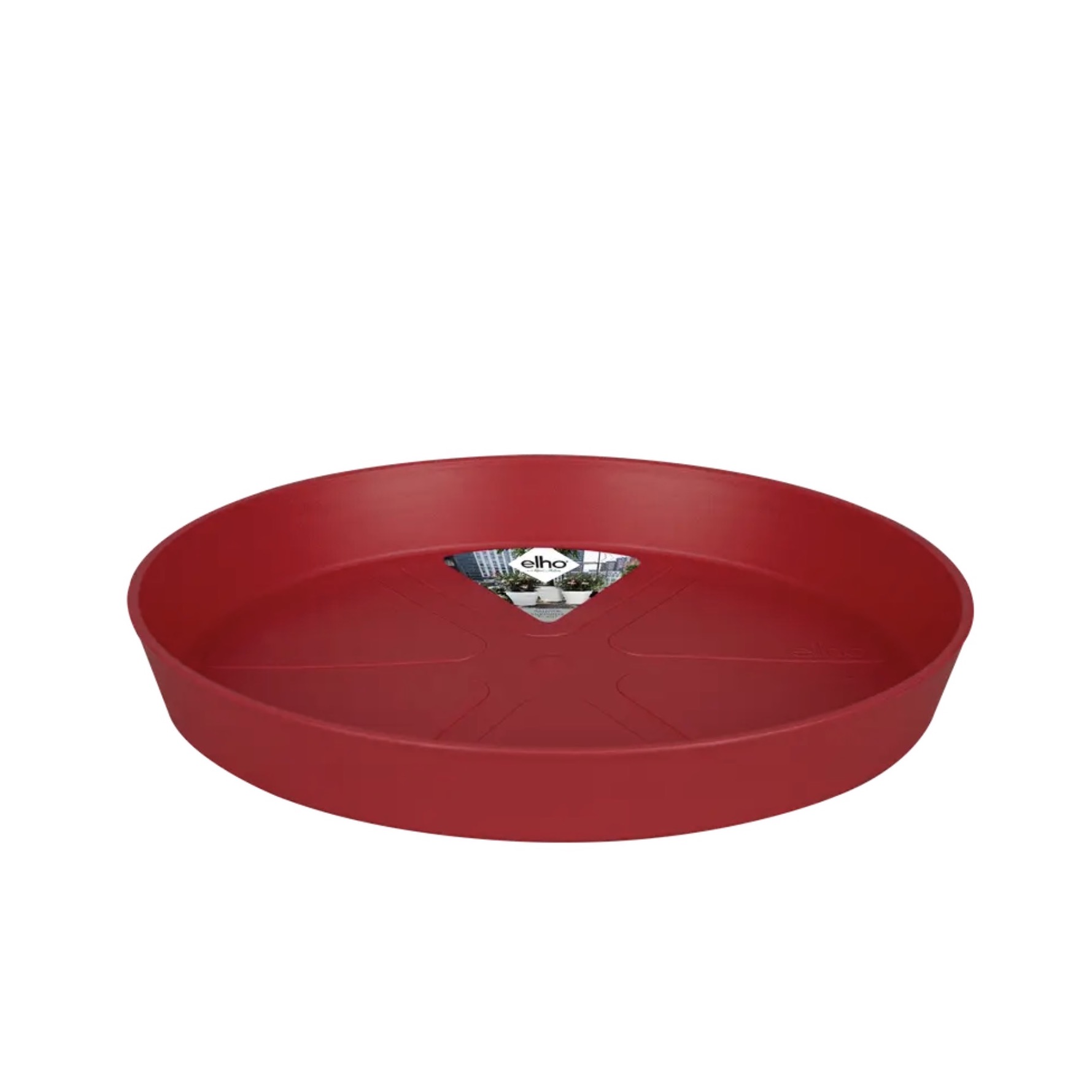 loft urban saucer round 21cm cranberry red