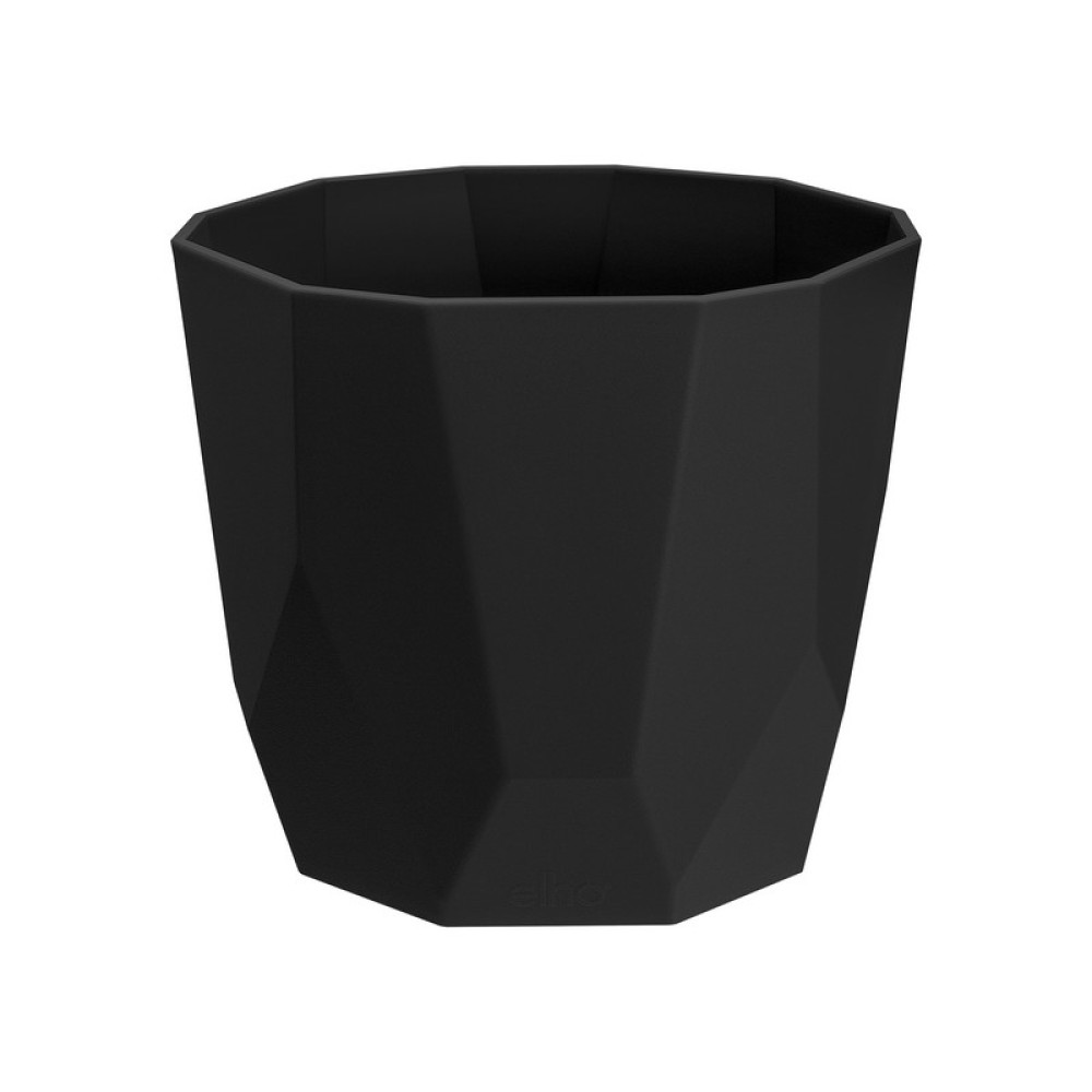 Masca ghiveci b.for rock 16cm rotund, culoare living black