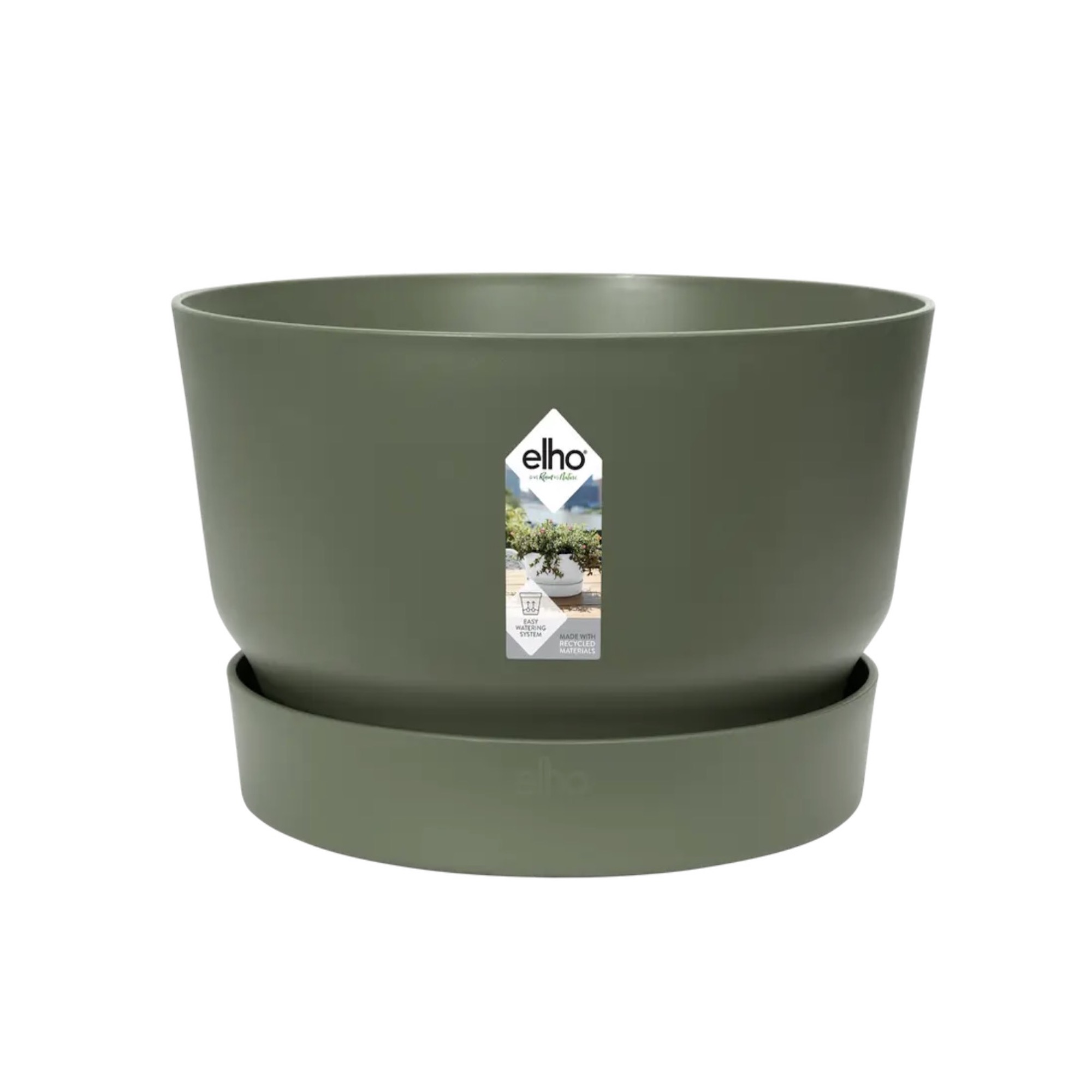 greenville bowl 33cm leaf green