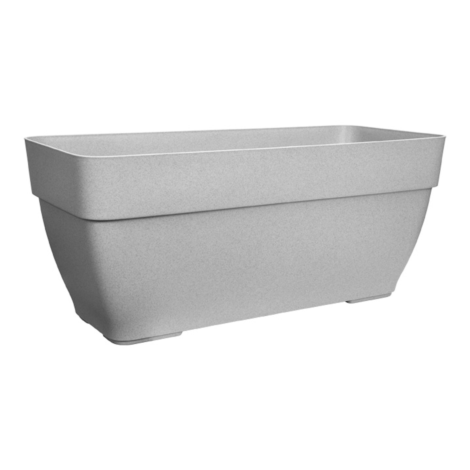 Jardiniera pentru terasa vibia campana 80cm, culoare gri-beton