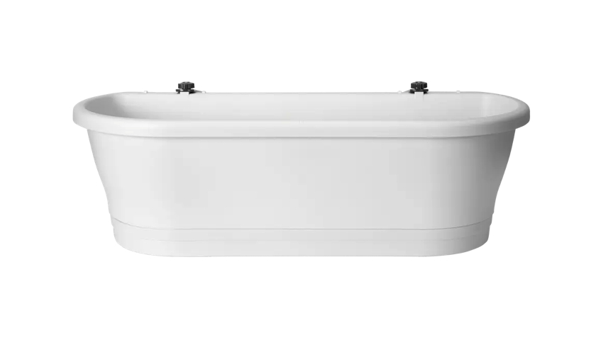Jardiniera cu suport pentru balcon corsica easy balcony 60, culoare alb