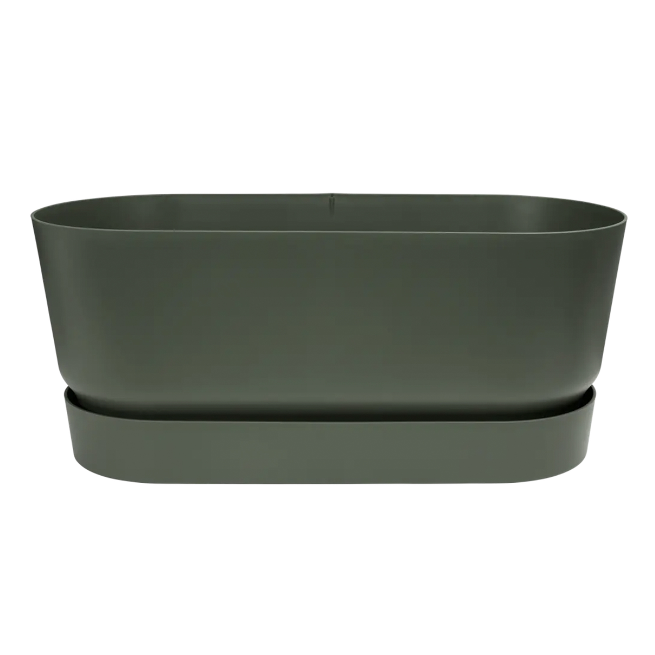 Jardiniera cu roti pentru terasa greenville terrace 60cm, culoare verde