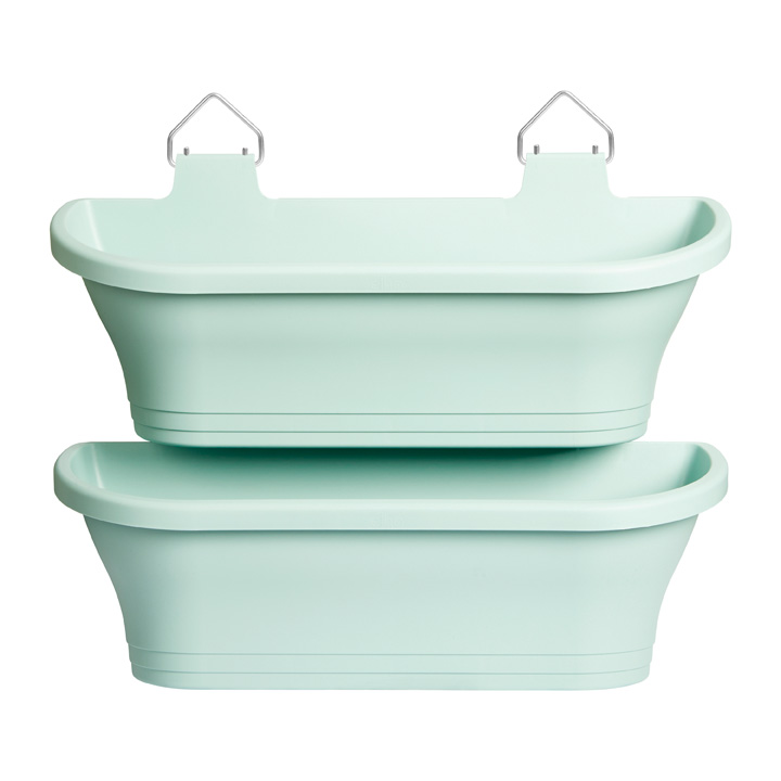 Set 2 jardiniere suspendate corsica vertical forest, culoare mint