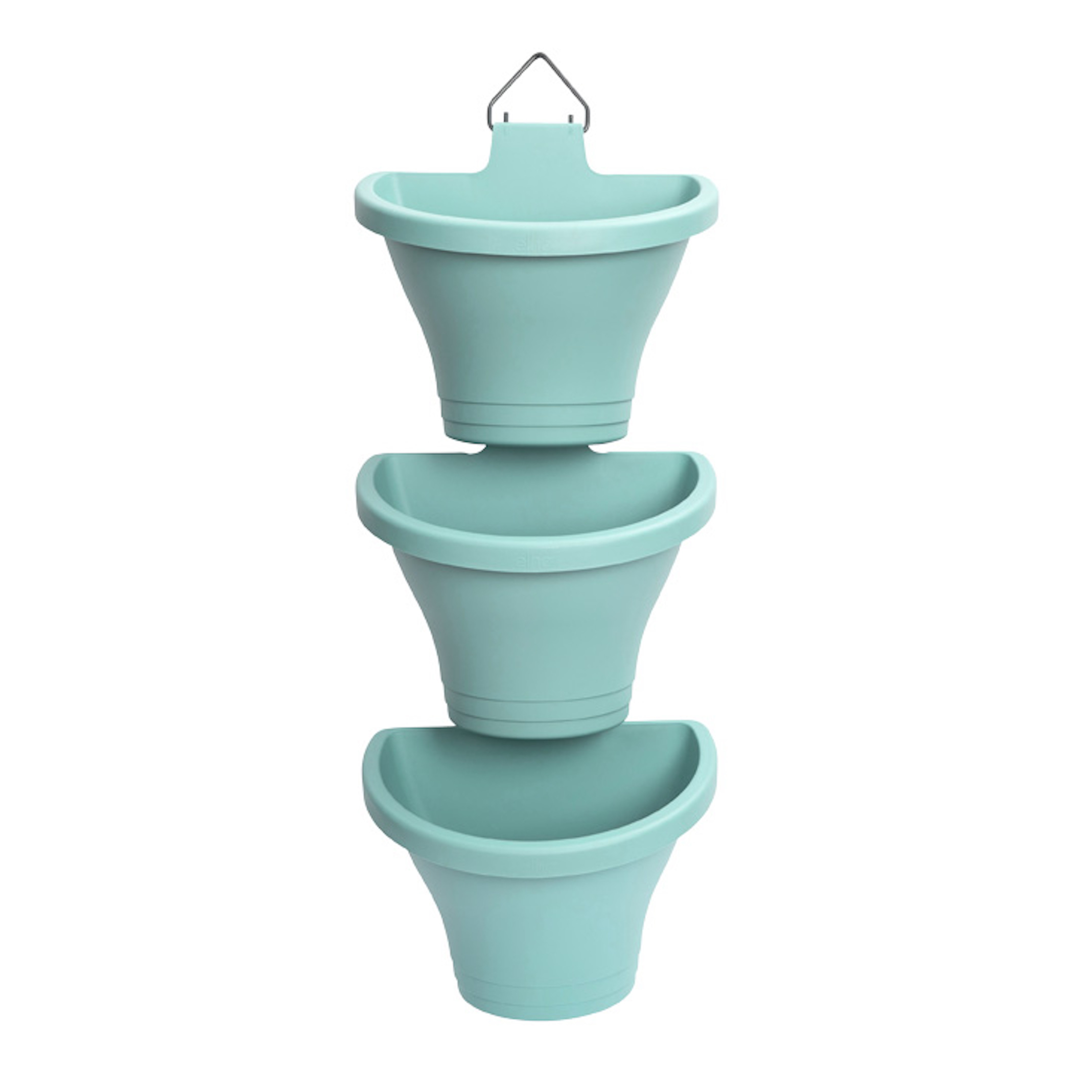 Set 3 ghivece suspendate corsica vertical forest, culoare mint