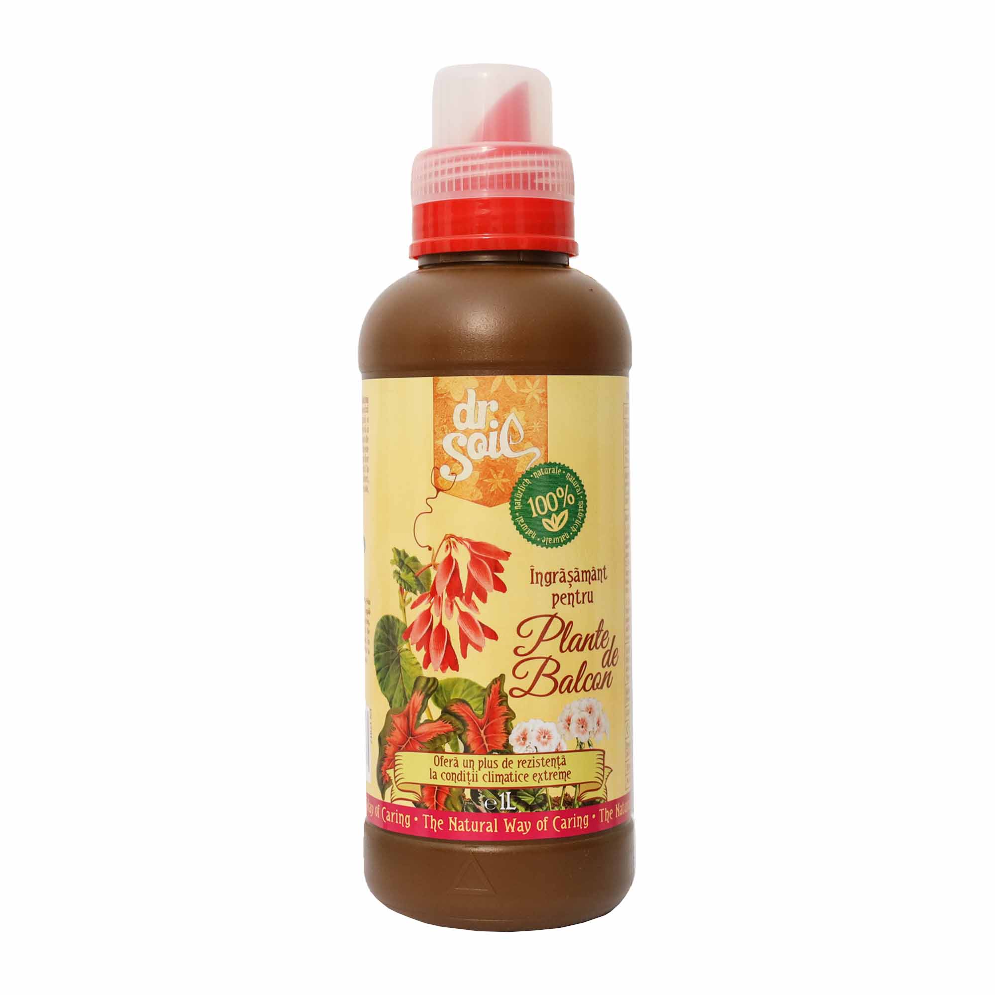 Dr.Soil Ingrasamant organic lichid pentru plante de balcon, 1litru