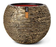 Masca de ghiveci premium cilindrica RIB NL, din material compozit, dimensiuni 40x32cm