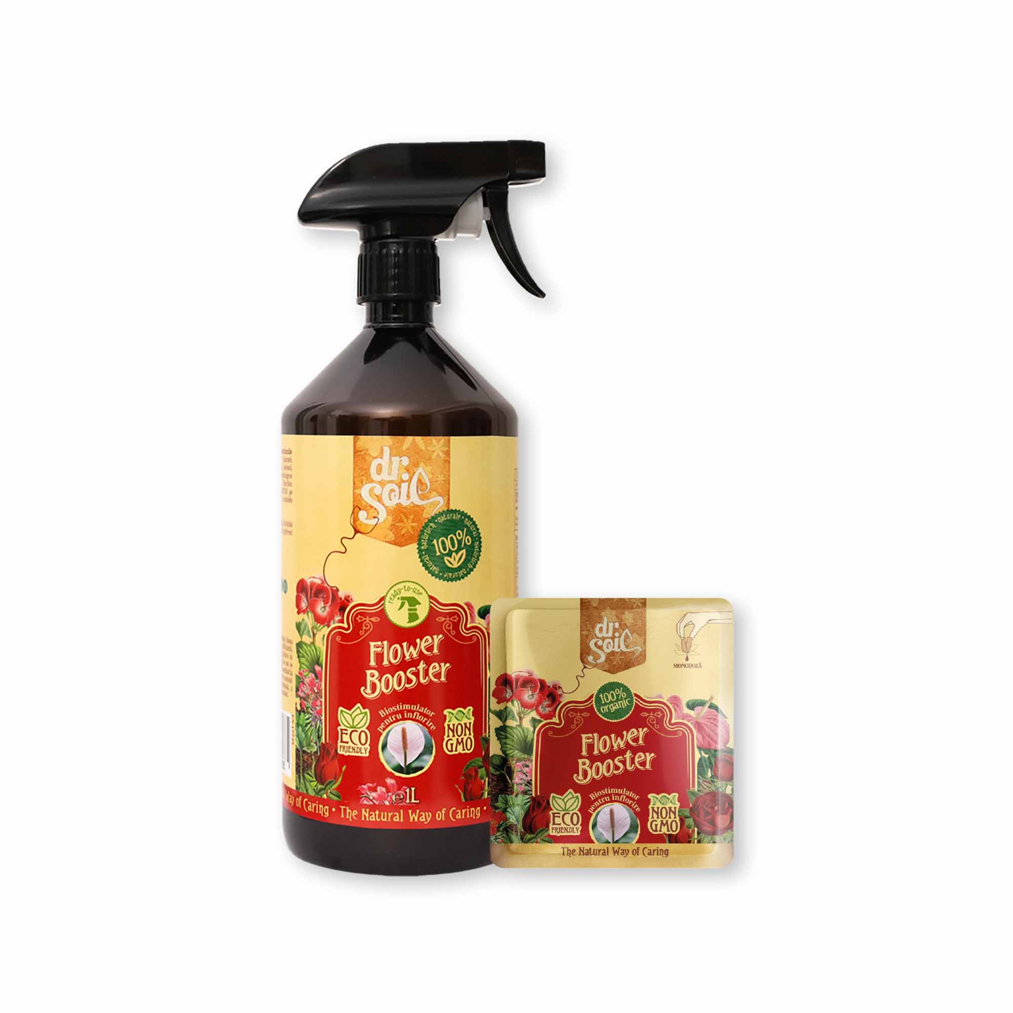 Set Dr.Soil Flower Booster 1L + monodoza de refill