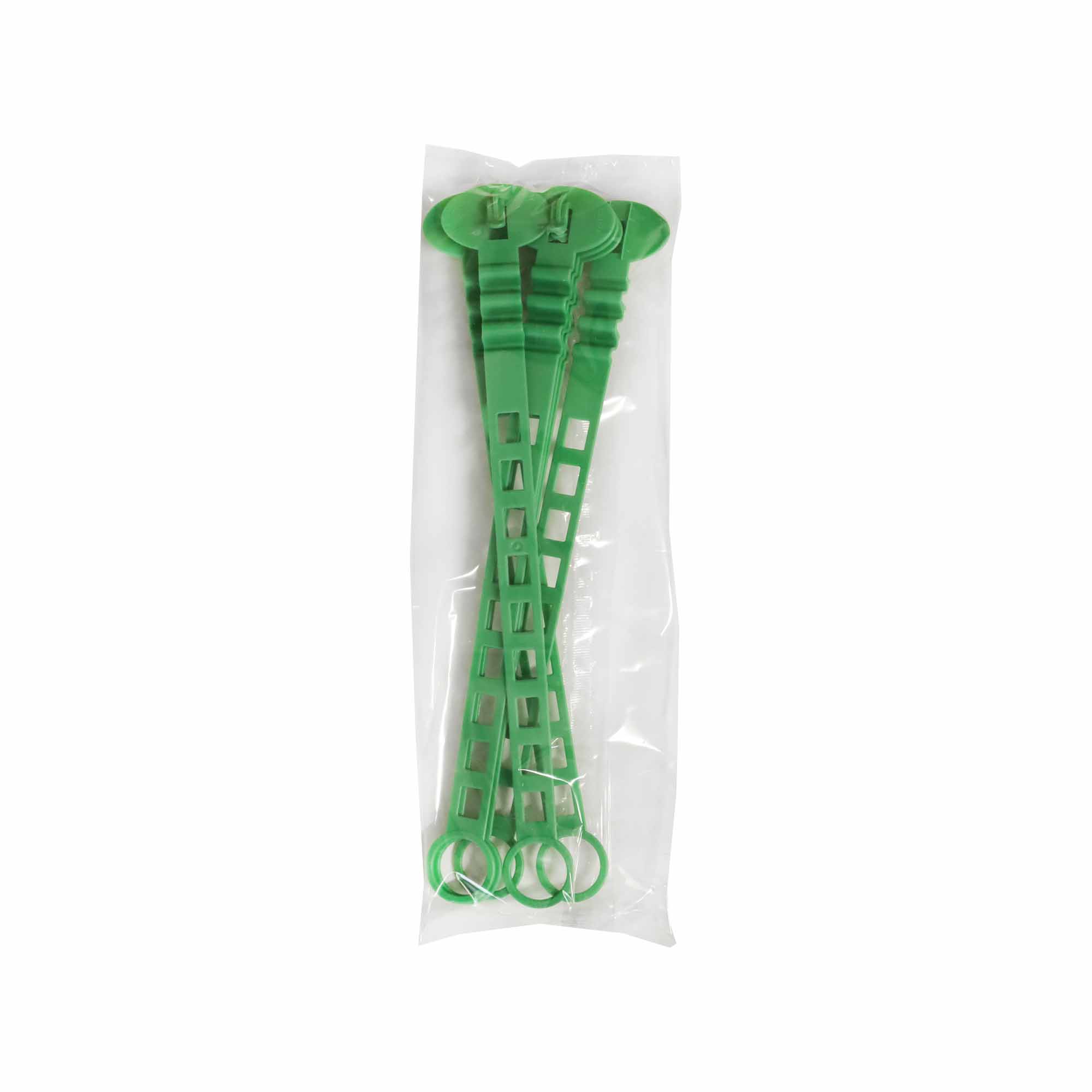 Set 6 Coliere de palisare, L (247mm) diametru min/max de prindere 20/55mm, culoare verde